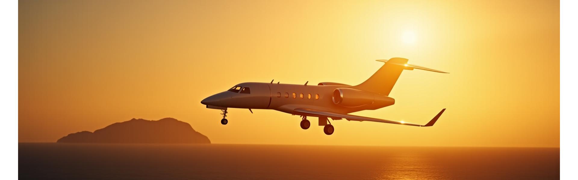 Abstract luxury travel journey, golden light path over a pristine landscape